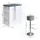 Vicco Bartisch 57 x 80 cm Anthrazit/Weiß