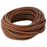 vidaXL Leder Schnur Hellbraun Ø5 mm x 50 m