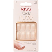 Kiss Salon Acrylic Nude Collection, Cashmere Fingernägel Natürlich Monochromatisch Box