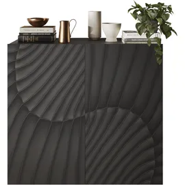 OTTO home Highboard 121 x 123 x 42 cm Schwarz / Grau