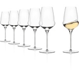 Stölzle Lausitz Weißweingläser Cocoon/Weißweingläser 6er Set/Weingläser Kristallglas/Elegantes Weißweinglas extravagant/hochwertiges Weinglas Set/Weingläser Stölzle