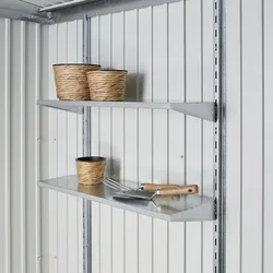 BIOHORT Regalboden »HighLine«, Stahl - silberfarben