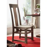 MASSIVMOEBEL24.DE Stuhl Sheesham 45x47x110 grau geölt NATURE GREY #122