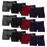 MERISH Boxershorts MERISH Boxershorts Herren 12 Stück S-7XL 218d-Mehrfarbig S (Vorteilspack, 12er Pack) S - 7XL bunt S