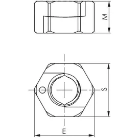 AMF TWINNUT-Mutter Nr.6333S Gr.M16 o.Bund
