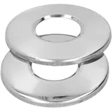 Jeffergarden 2 Stück Poolleiter-Rosettenplatten, Edelstahl-Schwimmbadleiter-Ersatzabdeckungen für Schwimmbadleiter mit 4,2 cm Durchmesser