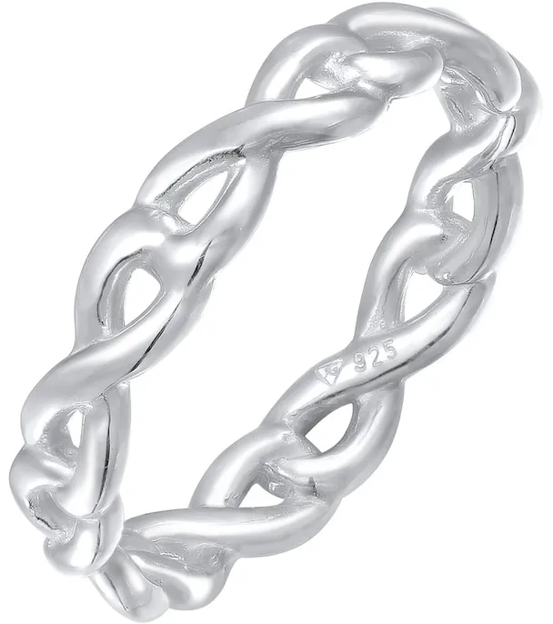 Elli Infinity Unendlichkeit Vertrauen Trend 925 Silber Ringe   Damen