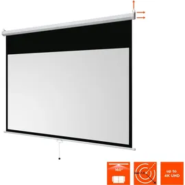 Celexon basic Rollo-Leinwand 110" | 240x135 cm 16:9 | ausziehbare Full-HD 4K Beamer-Leinwand für Heimkino oder Büro-Präsentationen | Projektions...
