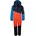 Snowsuit 128 flame orange blau/orange