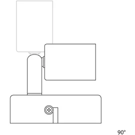 ledscom.de Leselampe LUNARA mit Schalter und Stecker chrom matt GU10 Wand-Leuchte 5,558W 535lm 30° weiß