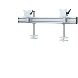 MonLines MTH293G Para 2er Monitor Tischhalter Einbau bis 32 Zoll, grau