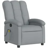 vidaXL Massagesessel 93 x 101 x 93 cm Hellgrau mit Fernbedienung
