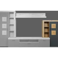 Home Affaire Stauraumvitrine »Ghent«, (Packung, 1 St.), Mit Hirnholzapplikationen