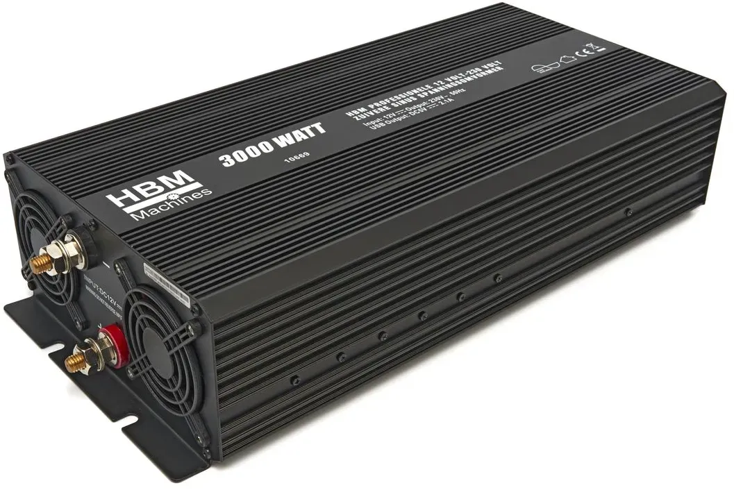 HBM Professional 12 Volt – 230 Volt reine Sinuswellen-Spannungswandler