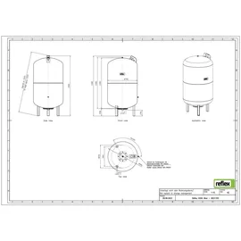 Buderus Reflex G 500 6 bar 1000 l Grau