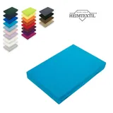 EXKLUSIV HEIMTEXTIL Spannbettlaken Jersey 180 x 200 cm Türkis