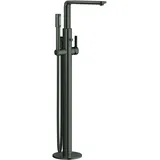Grohe Lineare Einhand-Wannenbatterie Bodenmontage, hard graphite gebürstet