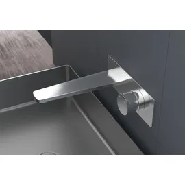 Bernstein Waschtischarmatur XELO Wandmontage Bernstein Gunmetal