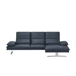 W.SCHILLIG Ecksofa aus Mikrofaser Broadway , blau , Maße (cm): B: 291 H: 94 T: 164