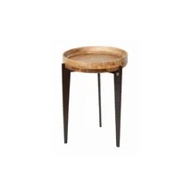 SIT Möbel Beistelltisch Gelb Mangoholz 40 x 40 x 56 cm