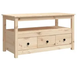 Couchtisch Massivholz Kiefer V12 | vidaXL : Farbe - Natur