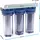 Naturewater NW-PR103 3 Stufen Wasserfilter, 5 μ, 26,16 mm (3/4"), Ø62 mm PP Kartusche, Filter Wandhalterung, Filterschlüssel, Sedimentfilter Aktivkohleblock Aktivkohlegranulat