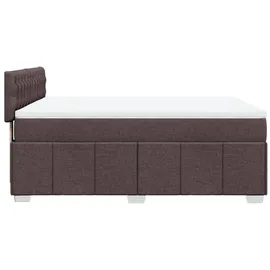 vidaXL Boxspringbett 140 x 200 cm Dunkelbraun