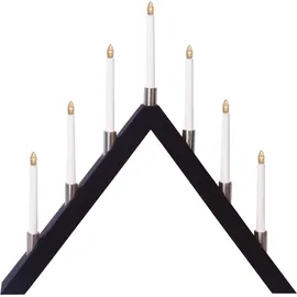 Star Trading LED-Fensterleuchter Tall-A 7-flammig 63 x 66 cm schwarz
