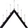 Star Trading LED-Fensterleuchter Tall-A 7-flammig 63 x 66 cm schwarz