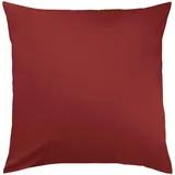 Traumschlaf Basic Single Jersey Kissenbezug 80x80 cm | weinrot - rot