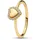 Pandora Damenring Herz Goldfarben, 58/18,5