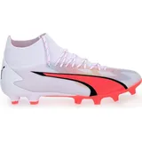 Puma Ultra Pro Fg/Ag Fussballschuh, White Schwarze Feuer-Orchidee, 44