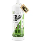 hauszauber - Abflussreiniger [EXTRA STARK] 1000 ml - Löst Speisereste, Öle, Fette & Haare - Profi Rohrreiniger für Badewanne, Waschbecken, Dusche, Siphon, Bad und Küche - Abflussfrei & Haarweg