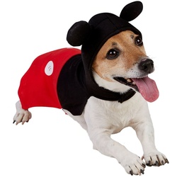 Rubie ́s Hundekostüm Micky Maus Hundekostüm, Tierisch gut drauf: Comic-Kostüm für den Hund rot S