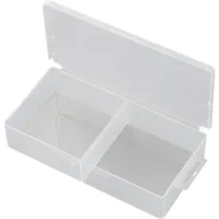 TRU Components SG817-02 Sortimentskasten (L x B x H) 173 x 86 x 35 mm Anzahl Fächer: 2 feste Unterteilung Inhalt 1 St.