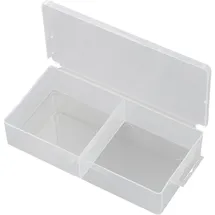 TRU Components SG817-02 Sortimentskasten (L x B x H) 173 x 86 x 35 mm Anzahl Fächer: 2 feste Unterteilung Inhalt 1 St.