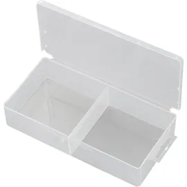 TRU Components SG817-02 Sortimentskasten (L x B x H) 173 x 86 x 35 mm Anzahl Fächer: 2 feste Unterteilung Inhalt 1 St.