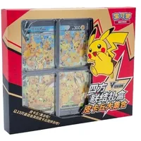 Pokémon Pikachu V-Union Box Kartensammlung mit Booster Packs und Display-Rahmen