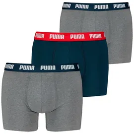 Puma Everyday Boxershorts 3 Einheiten Grey / Navy / Red Combo M