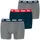 Puma Everyday Boxershorts 3 Einheiten Grey / Navy / Red Combo M