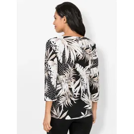 Lady WITT WEIDEN Print-Shirt in schwarz-sesam-bedruckt | Gr.: 42