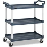 Royal Catering Servierwagen Teewagen Küchenwagen Gastro 3 Borde 4 Räder bis 150 kg