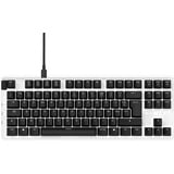 NZXT Function TKL Mechanische PC Gaming Tastatur - beleuchtet - lineare RGB Schalter - MX kompatible Schalter - Hot Swap - robustes Aluminium Cover - Mechanical Gaming Keyboard | FR (AZERTY) Weiß