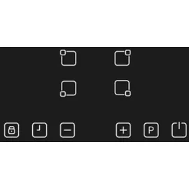 Inventum VKI6010ZWA, Schwarz, Arbeitsplatte, Zonen-Induktionskochfeld, Glaskeramik, 4 Zone(n), 4 Zone(n) - Schwarz