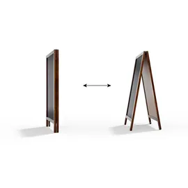 ALLboards Kundenstopper – lackierter Holzrahmen 78x44 cm - Schwarz/Braun