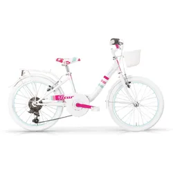 MBM Mädchenfahrrad 20 Zoll Fleur WEISS 20"