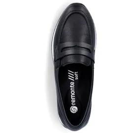 REMONTE Slipper Slipper Glattleder - Schwarz