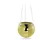 Relaxdays Discokugel Pflanzentopf in Gold Gold,Silber