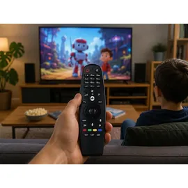 azurano Fernbedienung Magic Remote AN-MR600, AKB74495301, AKB74495302 für 2015 LG Smart TV mit Sprachsteuerung, Mausfunktion - Schwarz