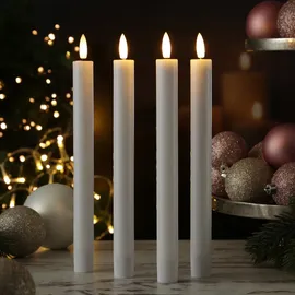 MARELIDA LED Stabkerzen LISA 25 cm weiß 4 St.